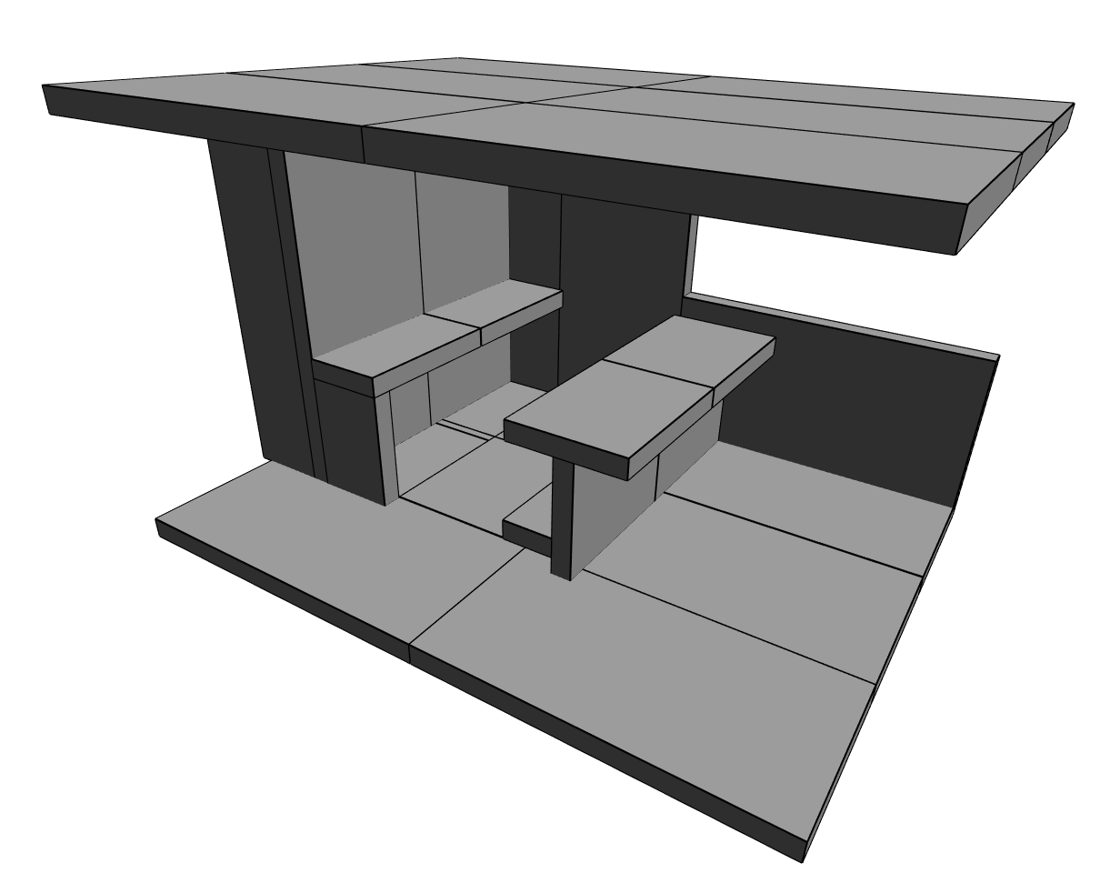 Módulo Cocina de 3.6 x 5 x 3 metros